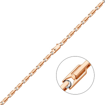 Цепочка из красного и белого золота (арт. цр306330Д)