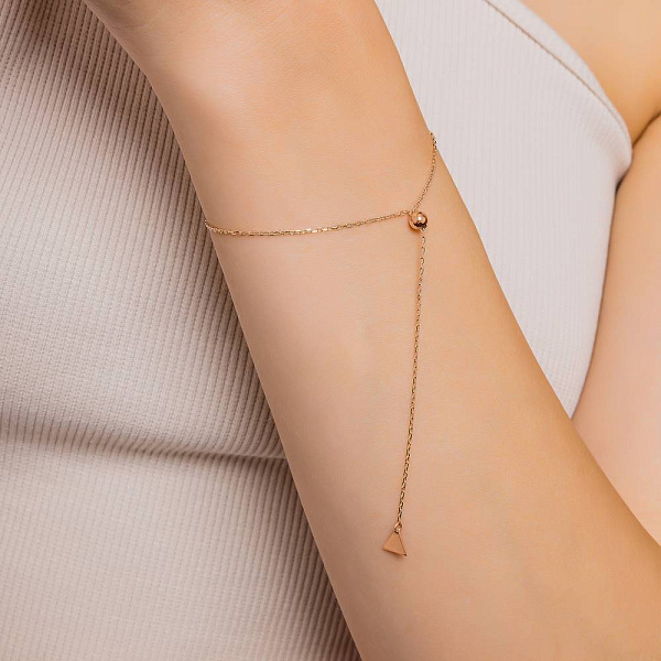 Золотой браслет FLY  с подвеской (арт. 326907) – изображение 2