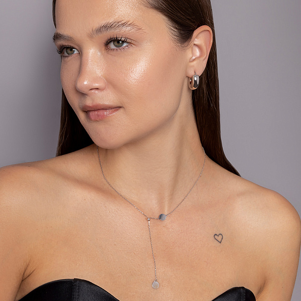 Колье FLY из белого золота (арт. 352692/8б) – изображение 3