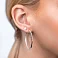 Золотые серьги-кольца с алмазной насечкой (арт. 108718/30б) – изображение 2