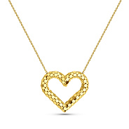 Золотое колье Сердце Francelli (арт. 352902ж)