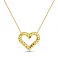 Золотое колье Сердце Francelli (арт. 352902ж) – изображение 1