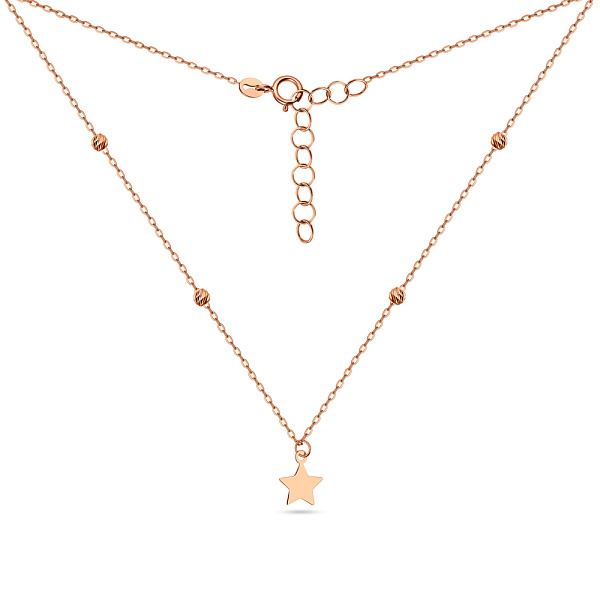 Колье Звезда из красного золота (арт. 352176а) – изображение 2