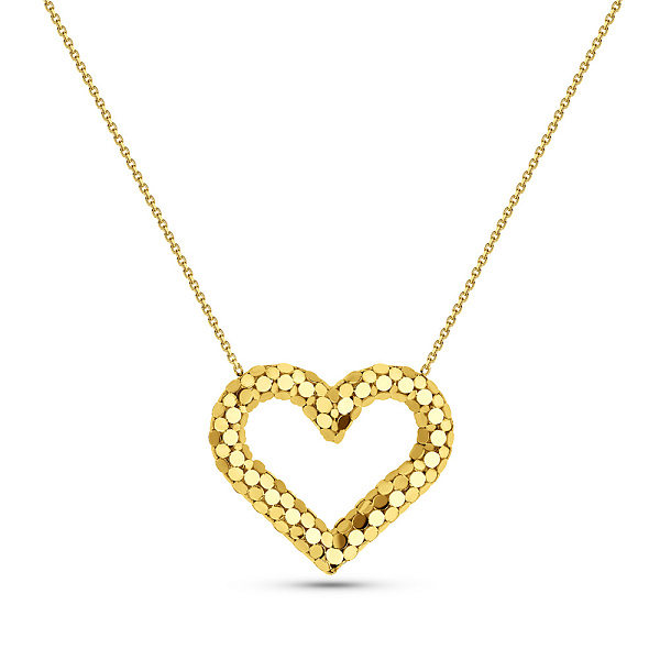 Золотое колье Сердце Francelli (арт. 352902ж) – изображение 1