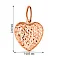 Золотой подвес Сердце с алмазной гранью (арт. 424514) – изображение 2