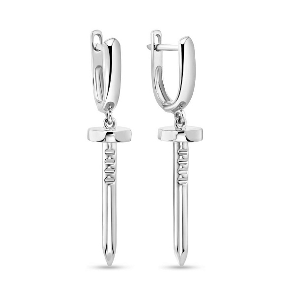 Золотые серьги с подвесками (арт. 108698б) – изображение 1