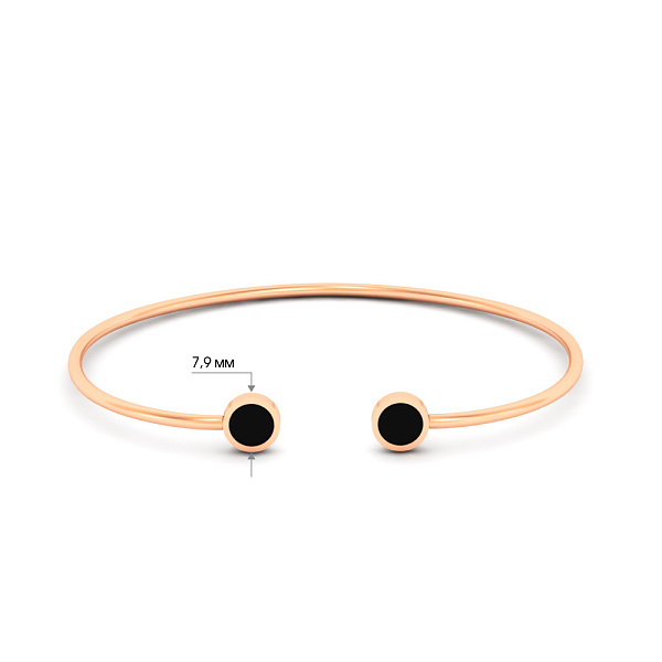 Золотой браслет Лýна с эмалью (арт. 340082еч) – изображение 2