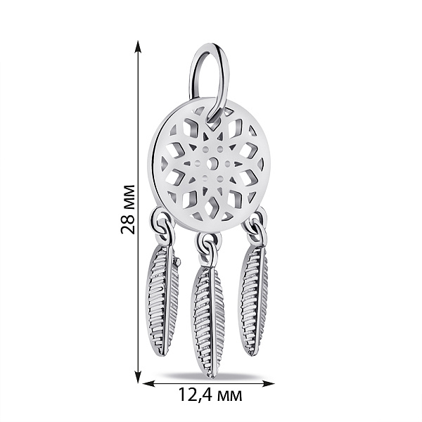 Серебряный подвес Ловец снов (арт. 7503/ПК2/1006С) – изображение 2
