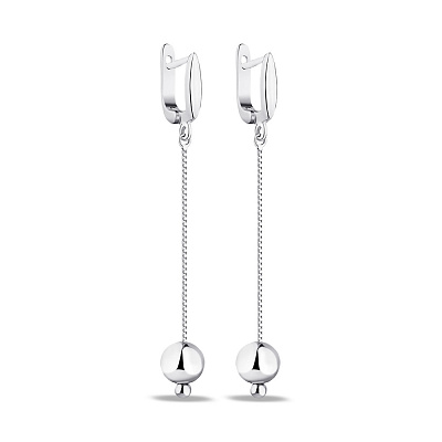 Срібні сережки Trendy Style з кульками (арт. 7502/4225)