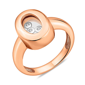 Фото Золотое кольцо с фианитом (арт. 150852)