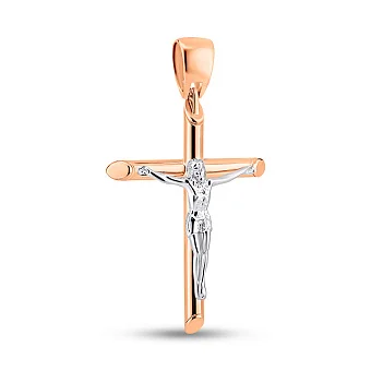 Золотой крестик без камней (арт. 500717)