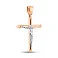Золотой крестик без камней (арт. 500717) – изображение 1