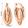 Серьги-кольца из красного золота (арт. 103587/20) – изображение 5