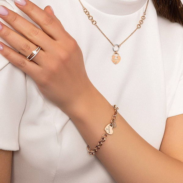 Золотий браслет з фіанітами (арт. 326769П1) – зображення 3