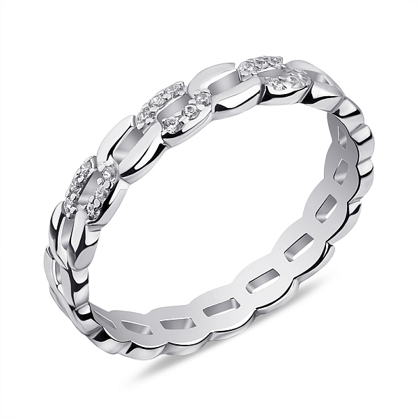 Серебряное кольцо с фианитами (арт. 7501/6592) – изображение 1