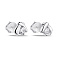 Серебряные серьги пусеты  (арт. 7518/1-0157.0.2) – изображение 1