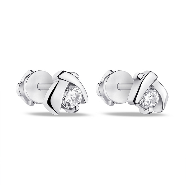 Серебряные серьги пусеты  (арт. 7518/1-0157.0.2) – изображение 1