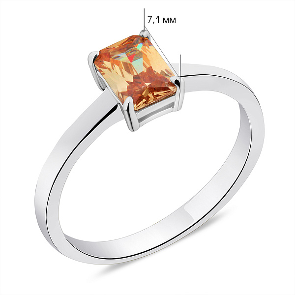 Серебряное кольцо с альпинитом (арт. 7501/6018аж) – изображение 2