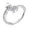 Серебряное кольцо Стрела с фианитами (арт. 7501/2637) – изображение 5