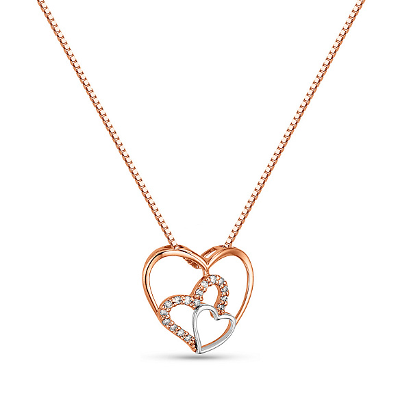 Золотое колье с бриллиантами (арт. Ц011430кб) – изображение 1