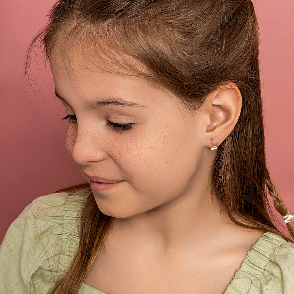 Серьги из красного золота "Корона" (арт. 110917) – изображение 3