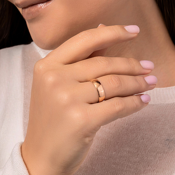 Обручальное кольцо из золота (арт. 239094) – изображение 4