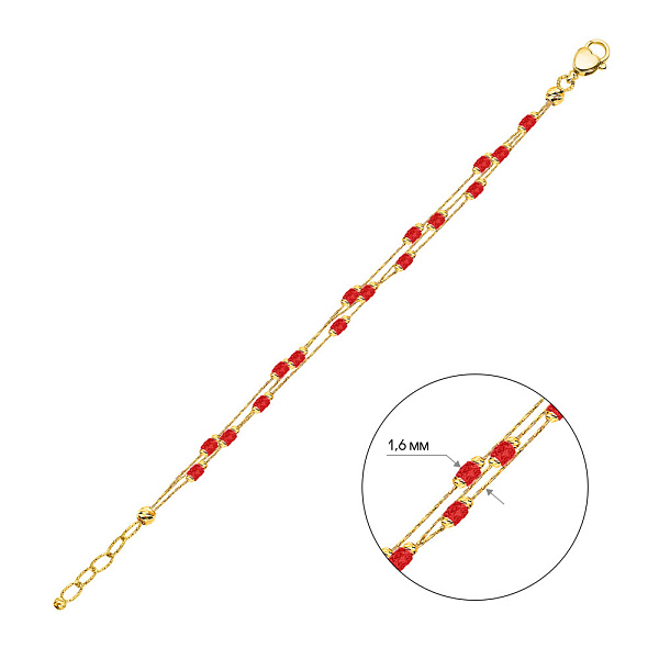 Золотий браслет Francelli (арт. 326423жк) – зображення 3