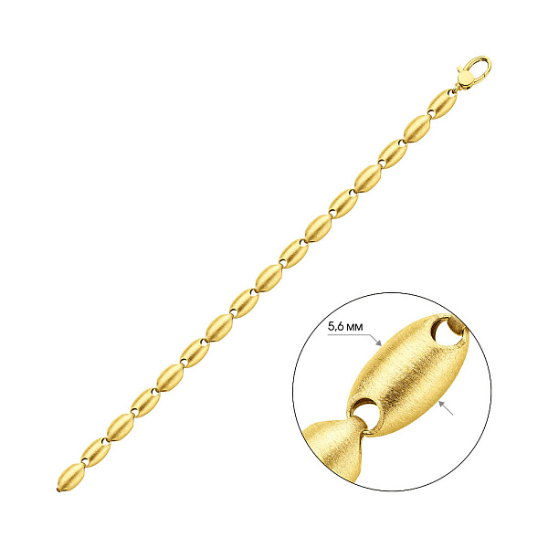 Золотий браслет Francelli (арт. 326814/2ж) – зображення 2