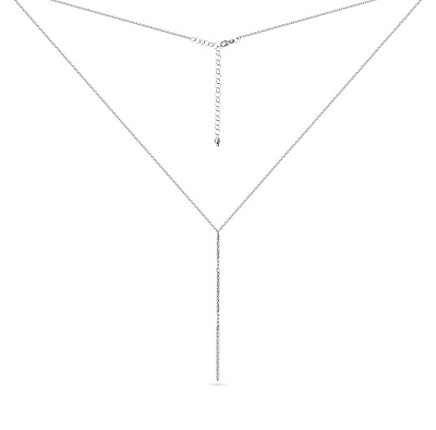 Кольє-краватка Francelli з білого золота (арт. 352043б)