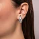 Серьги-пусеты Капля из белого золота (арт. 1091497/3б) – изображение 2