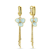 Золотые серьги с подвесками Francelli Цветы (арт. 109735жкмг)