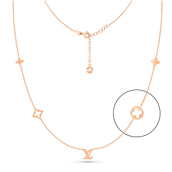 Фото Кольє з червоного золота (арт. 351088)