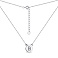 Серебряное колье Буква В с фианитами (арт. 7507/2154) – изображение 2