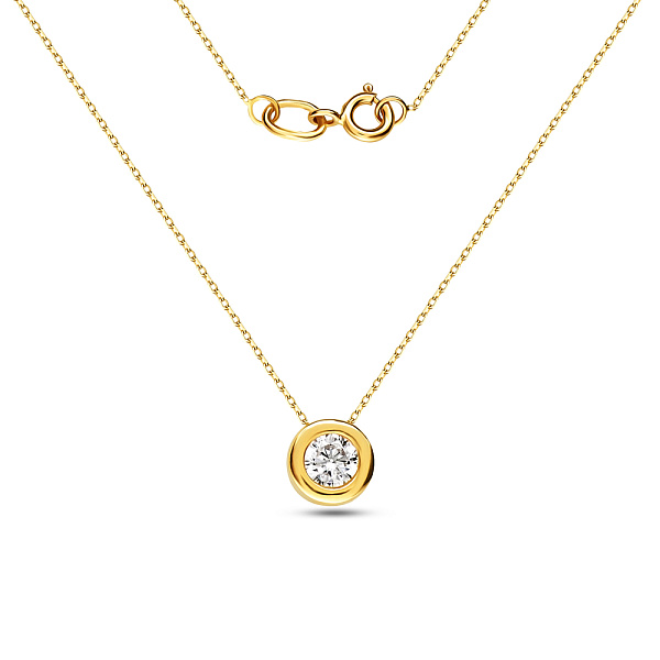 Кольє золоте з фіанітом (арт. 350383/2ж) – зображення 2