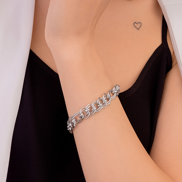 Браслет из серебра без камней (арт. 7509/4421) – изображение 2