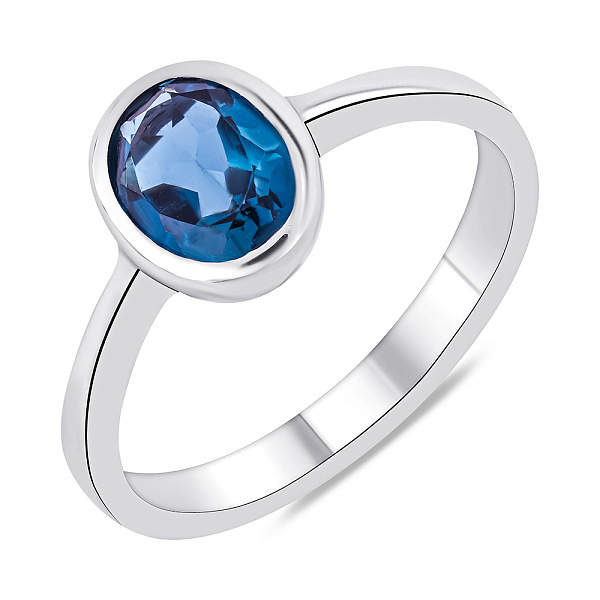 Серебряное кольцо с кварцем (арт. 7001/3053Пкс) – изображение 1