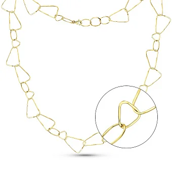 Колье из желтого золота Francelli (арт. 352583ж)