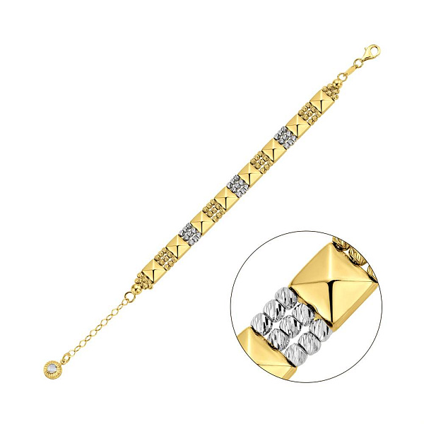 Браслет Francelli из желтого и белого золота (арт. 326127жб) – изображение 1