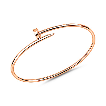 Золотой жесткий браслет Гвоздь (арт. 3261416)