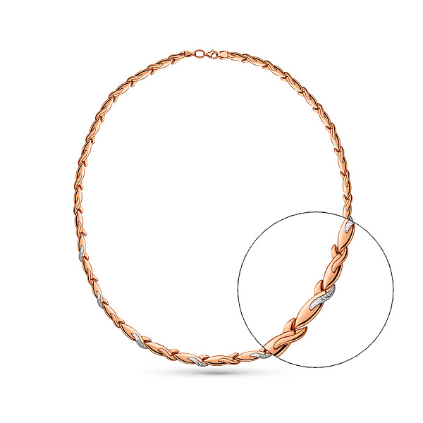 Золоте кольє без каміння (арт. 370073р) – зображення 1