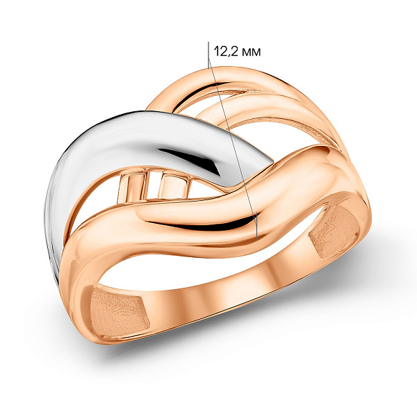 Массивное золотое кольцо без камней (арт. 156178кб) – изображение 2