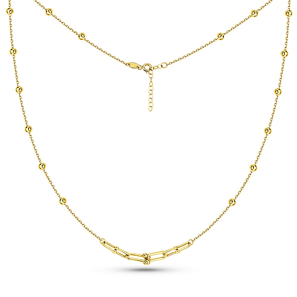 Кольє з жовтого золота ез каменів (арт. 352968ж) – зображення 2