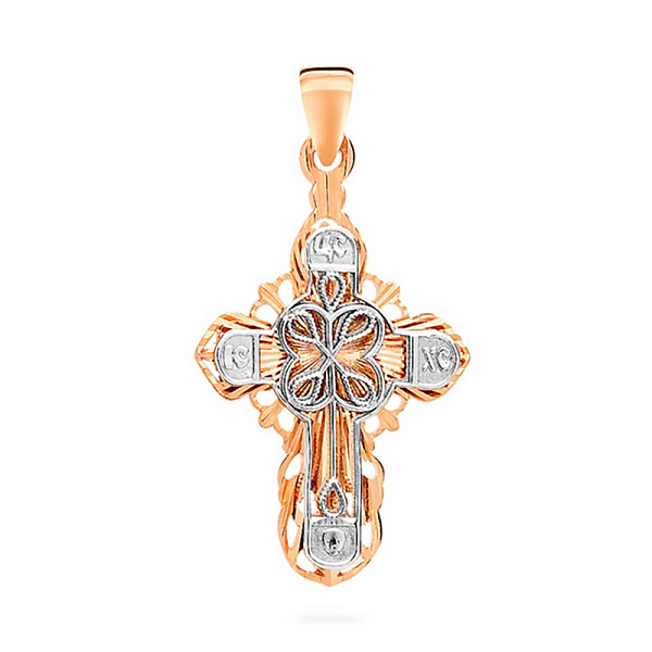 Золотий хрестик «Промені благодаті» (арт. 501599кб) – зображення 1