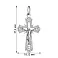 Золотой крестик нательный с распятием (арт. 501586б) – изображение 2