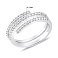 Серебряное тройное кольцо с фианитами (арт. 7501/8392) – изображение 2
