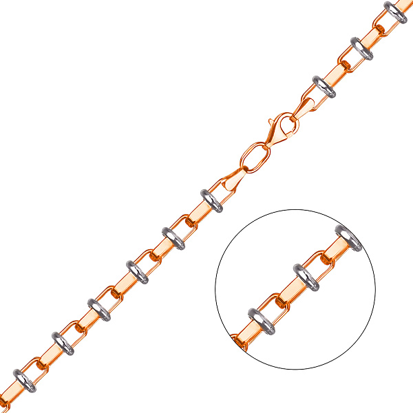 Золотая цепочка с декоративным плетением (арт. 350841) – изображение 1