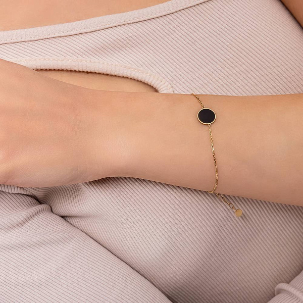 Браслет Лýна из желтого золота (арт. 341257жеч) – изображение 3