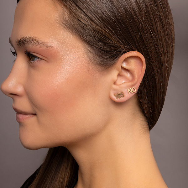 Серьги-пусеты Yes&No из желтого золота (арт. 110651ж) – изображение 3