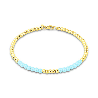 Золотой браслет с бирюзой (арт. 3261062жБ)