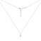 Серебряное колье с подвеской с фианитом (арт. 7507/967) – изображение 2